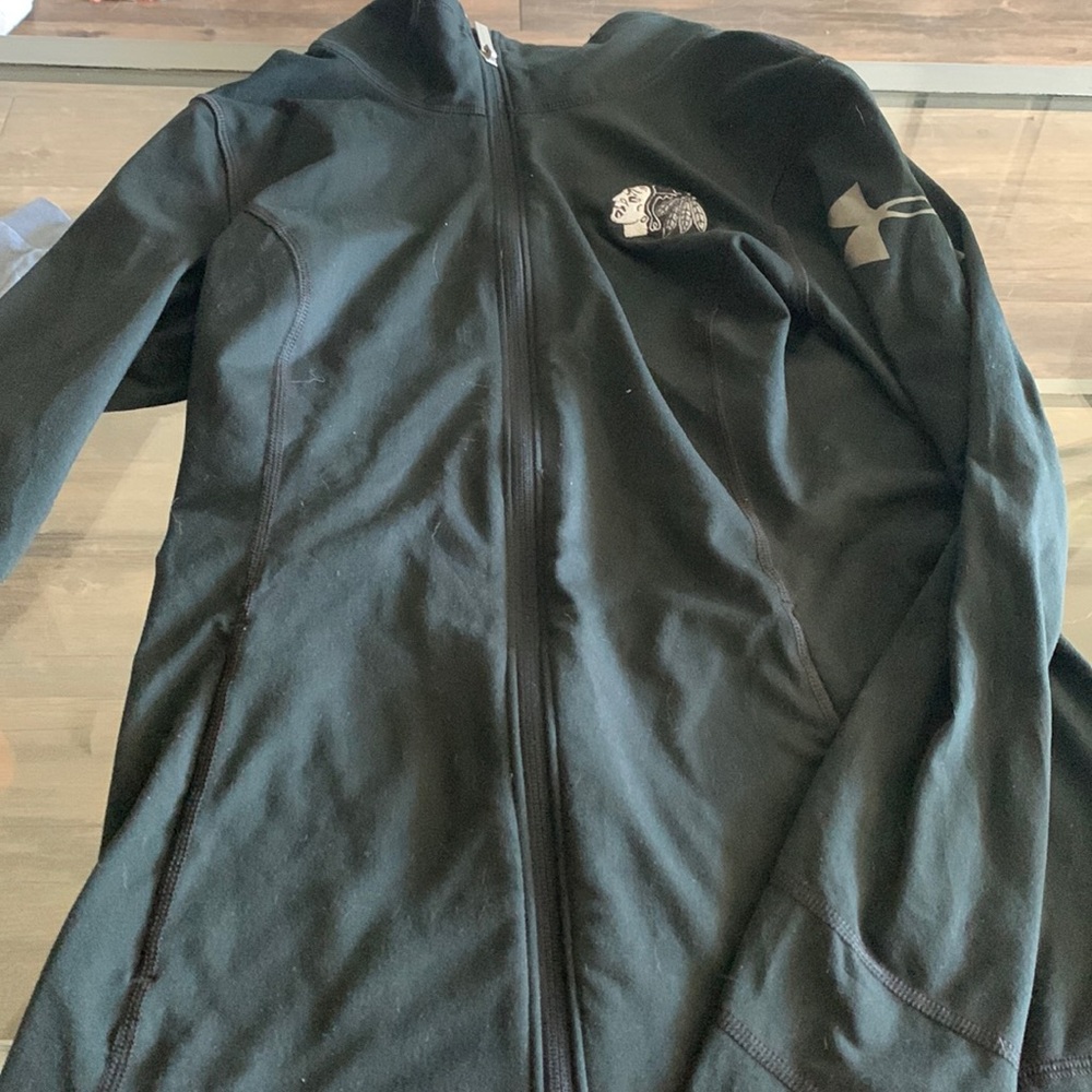 Champion zip up (Chicago black hawks)